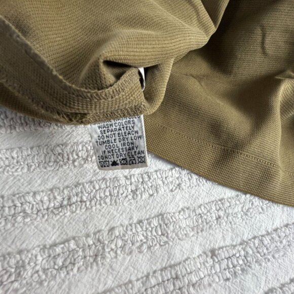 Tommy Bahama Mens Wooden Button Up Silk Camp Shirt Large Brown Short Sleeve - Picture 4 of 7